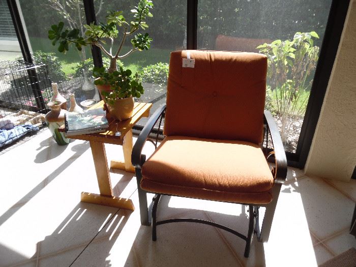 Glider Chair, sunbrella cushions