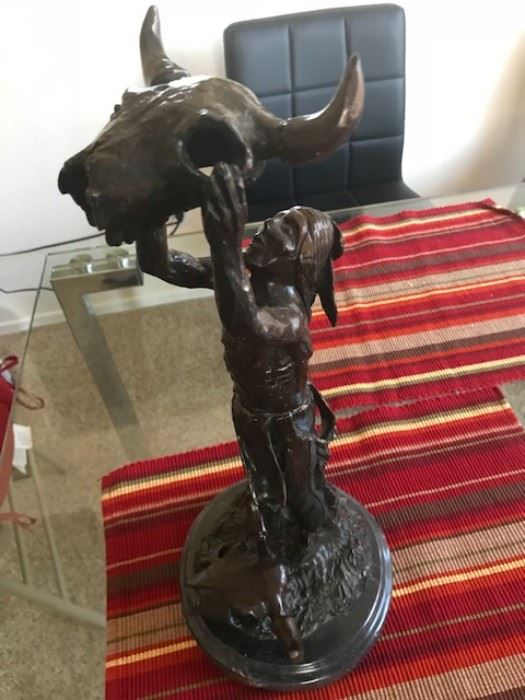 Remington Bronze "Calling the Buffalo"