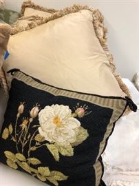 Beautiful Needlepoint pillows