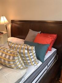 King Size bed and bedding