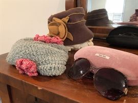Prada and Miu Miu sunglasses/vintage women’s hats