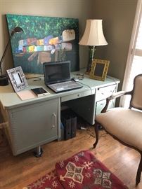 Vintage heavy metal desk