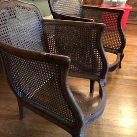 Vintage wicker chair frames