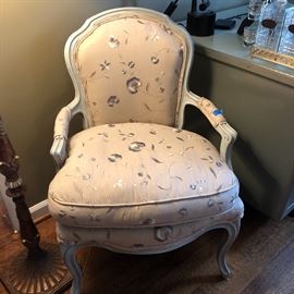 Two matching French chairs