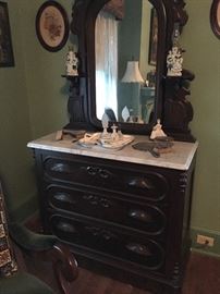 Marble top dresser