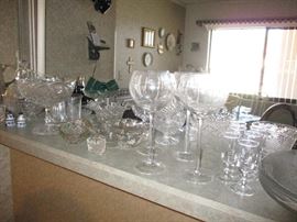 Crystal stemware and decorative items