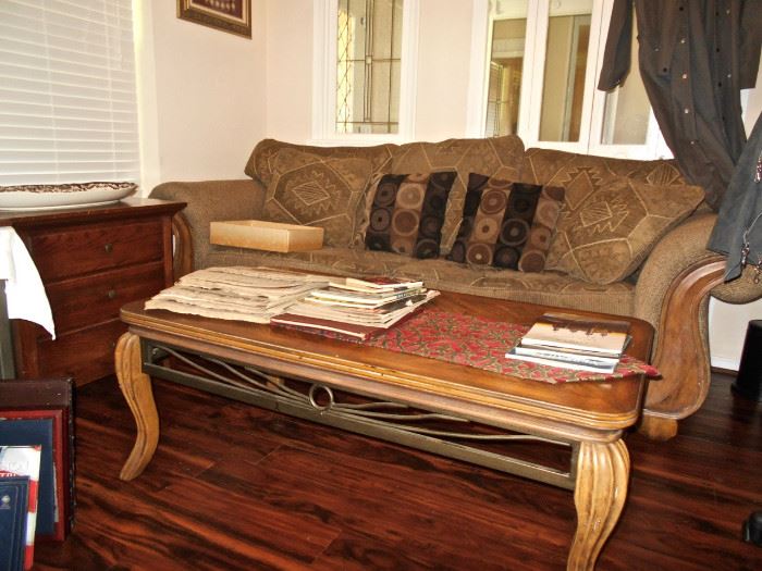 Western Style Sofa, Coffee Table