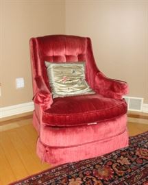 Armchair matching sofa and ottoman