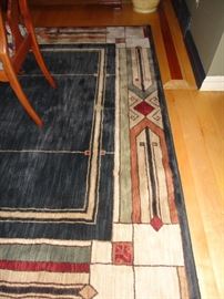 Dining room carpet - abstract and beautiful!