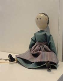 Shadow Dancer wood carved doll - vintage