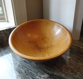 Hand carved wood bowl
