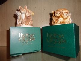 Pair of Harmony Kingdom cats
