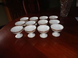 Limoges cups for dessert