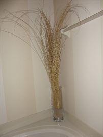 Dried grasses display