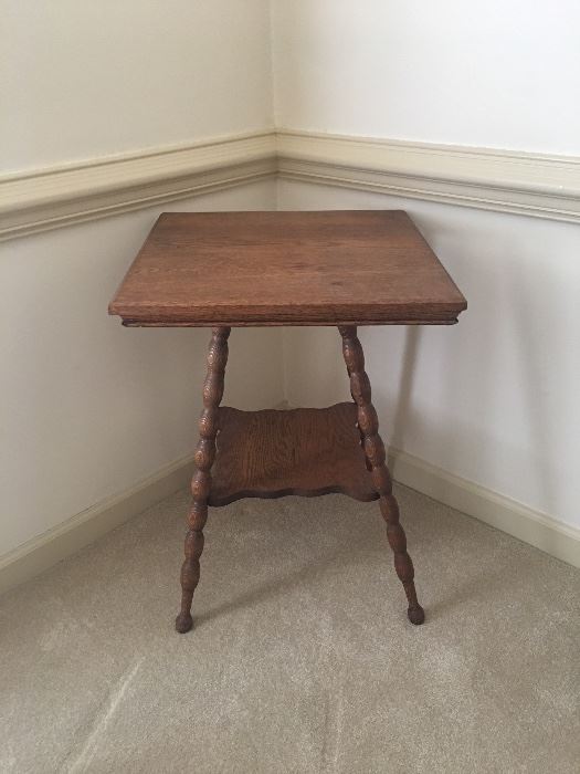 Antique oak side table
