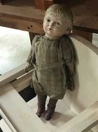 Lovely antique boy baby doll