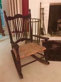 Sweet antique child’s rocker 