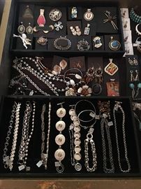 Sterling silver jewelry with and without natural stones, all 50% off!