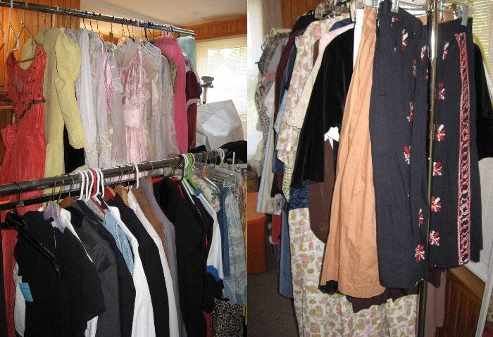 Loads of vintage clothing and accessories 