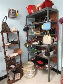 SO MANY Vintage Handbags, Lucite Box Purses, Clutches , Beaded Bags, Suitcases