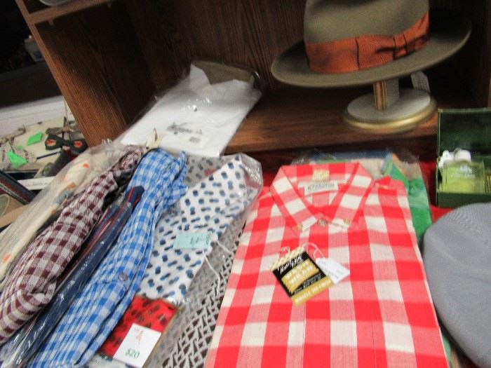 NOS Mens shirts from 50s, 60s, 70s, 80s