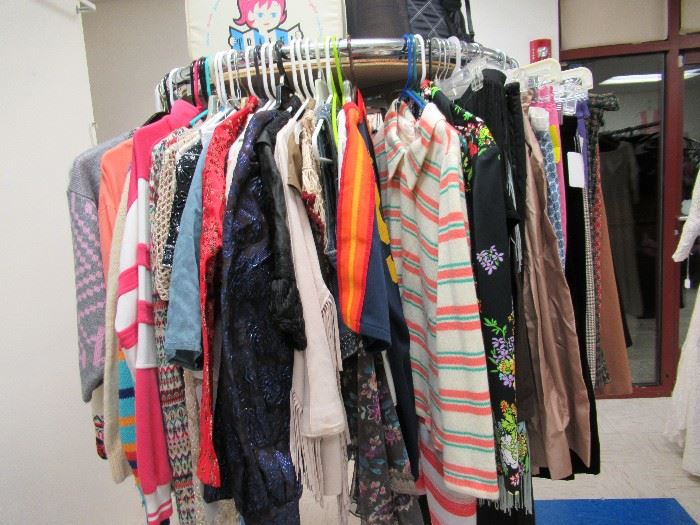 TONS of vintage tops, blouses, sweaters, skirts