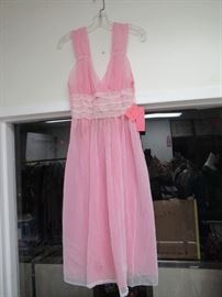 Old Stock Pink Schiaparelli Night Gown with the original tags