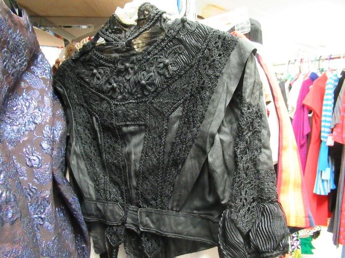 Victorian mourning blouse