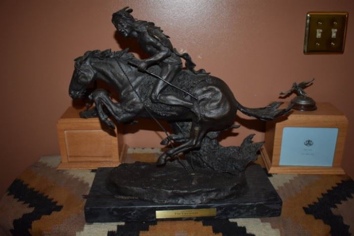 Beautiful Frederick Remington Bronze entitled, "The Cheyenne"