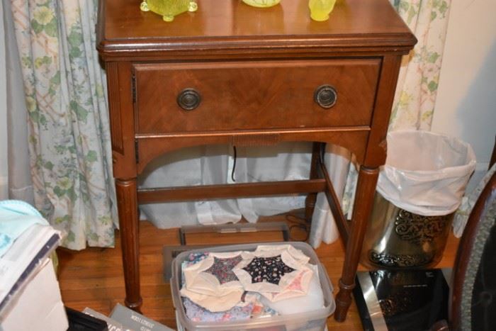 Sewing Machine Cabinet is home to an Antique Westinghouse Sewing Machine!