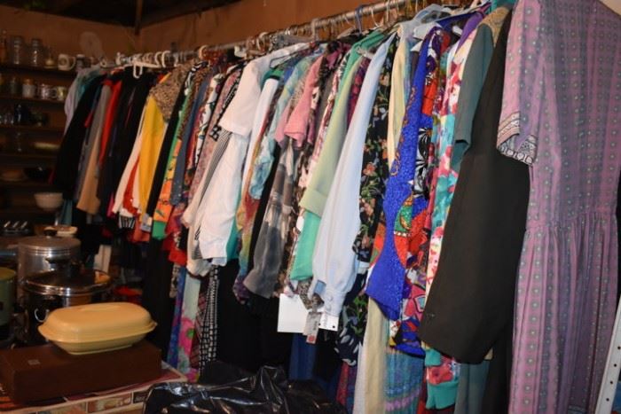 A small part of the Awesome Collection of Vintage Clothing and Accessories at this Estate!