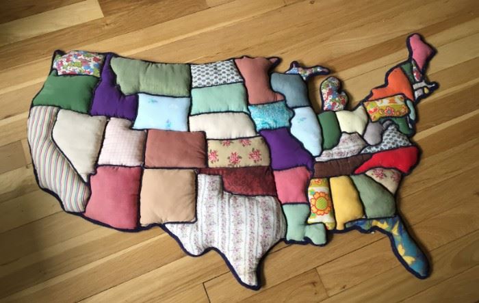 Quilted USA Map.