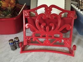 Metal Cookbook Holder.