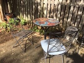 Cafe Table and Chairs.