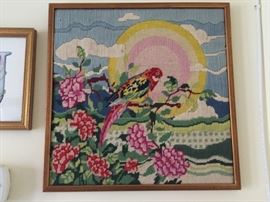 Framed Needlework.