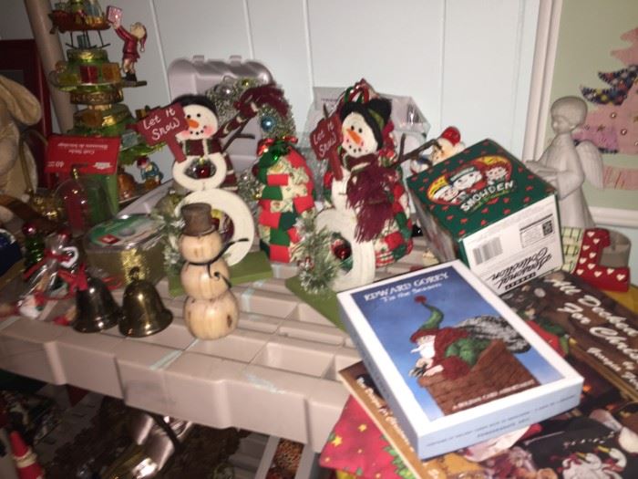 Large Collection of Vintage Holiday Decorations.