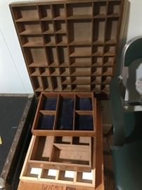 Wooden Shadow Boxes.