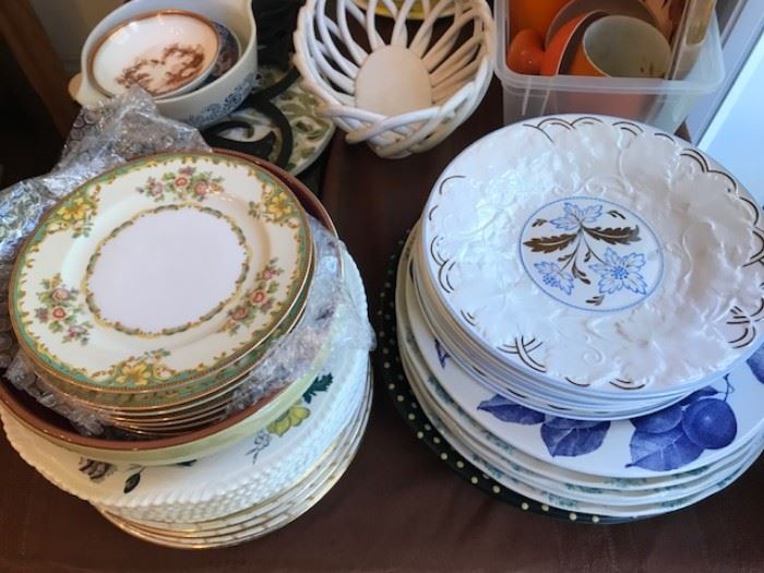 Assorted China Plates.