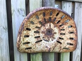 Metal Lawnmower Seat.