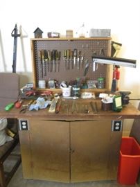 Great Vintage Work Table/Storage