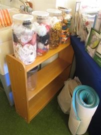 Craft Supplies & A Small Shelf Unit