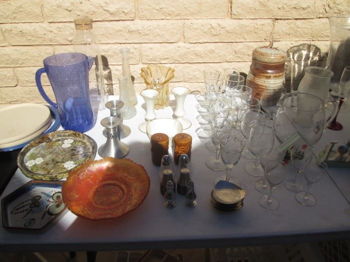 Candlesticks, Stem Ware, Vases, Salts/Peppers