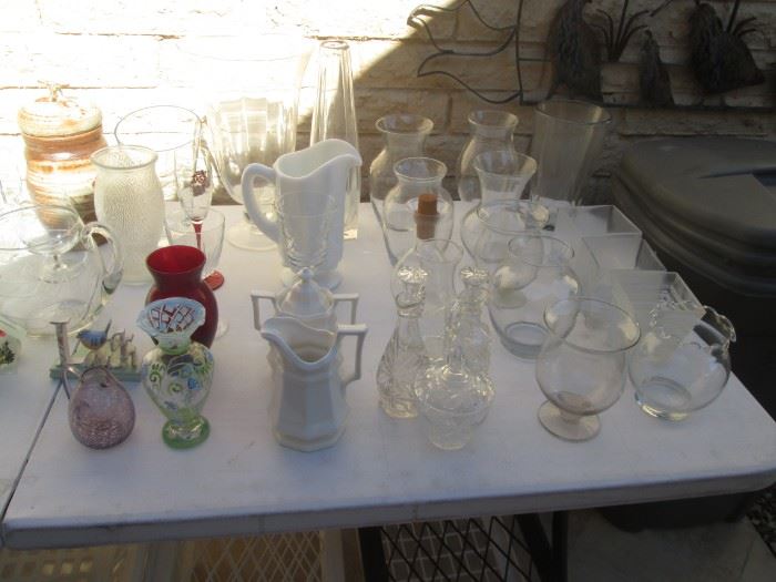 Cruets, Cream/Sugar, Pitchers, Vases