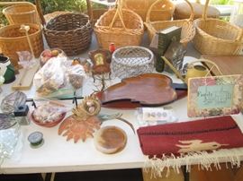 Baskets, Wood and Textiles