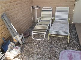 Yard Tools & Chaise Lounges