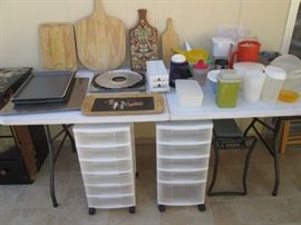 Plastic Goods, Cutting Boards, Some Tupperware