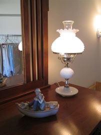 Hobnail-Style Hurricane Lamp