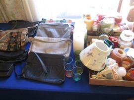 Purses + Variety of Candles