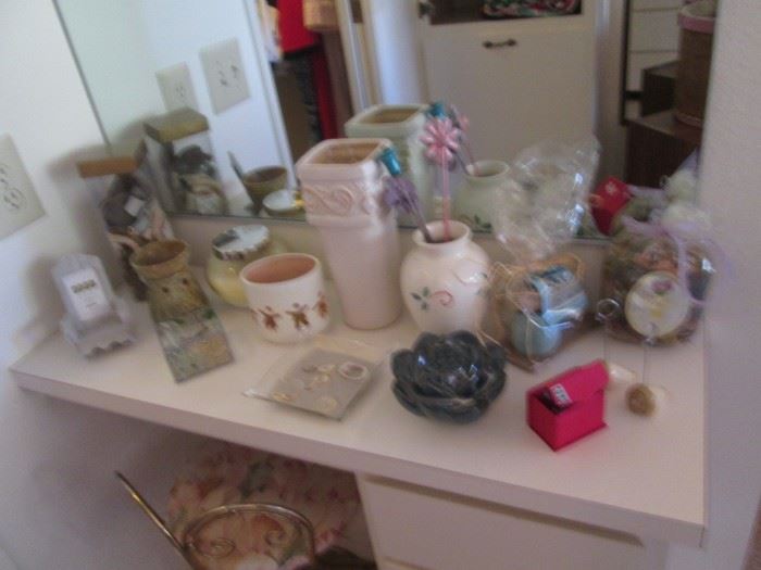 Vases & Vanity Chair