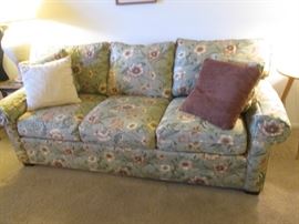 Sleeper Sofa by Ethan Allen, floral motif